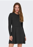 ONLY Strickkleid "ONLFIA LS CABLE DRESS KNT" Viskosemischung, regular fit