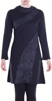 Vishes Tunikakleid Spitzen-Kleid Blumen-kleid schwarz