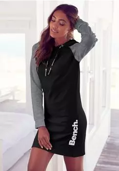 Bench Loungewear Sweatkleid anthrazit schwarz