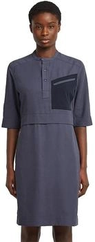 G-Star Half Placket Shirt Kleid india ink