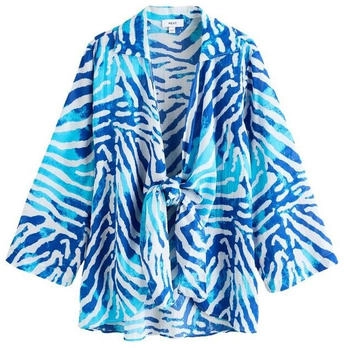 Next Fashion Strandkleid blau weiß