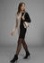 Laura Scott Strickkleid zweifarbigem Design beige schwarz