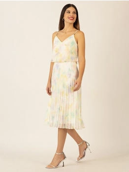 APART Plisseekleid gelb
