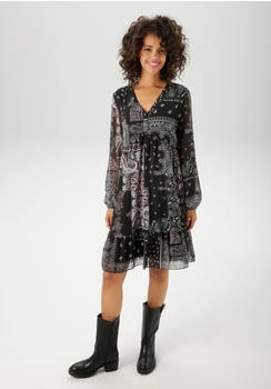 Aniston Tunikakleid Paisley-Muster-Mix rosa schwarz-weiß