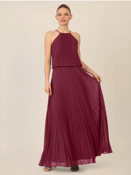APART Chiffonkleid Ketten-Trägern dunkel lila