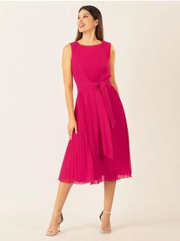 APART Midi-Plisseekleid pink