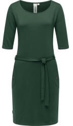 Ragwear Kenisha elastisches Midikleid Taillengürtel grün