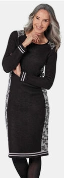 GOLDNER Damen Kleid grau schwarz
