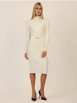 APART Midistrickkleid creme