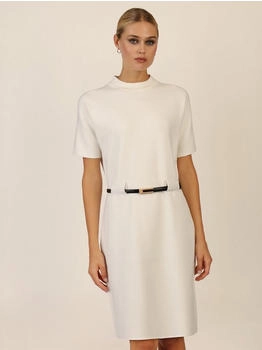 APART Strickkleid Gürtel creme