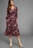 Laura Scott Midikleid elegantes Blumenmuster Viskose-Mischung