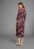 Laura Scott Midikleid elegantes Blumenmuster Viskose-Mischung