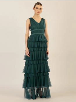 APART Abendkleid aus Jersey Mesh emerald