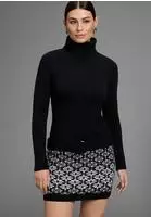 Melrose Strickkleid in enger Form, Mini-L&auml;nge mit G&uuml;rtel