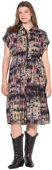 Studio Untold Jerseykleid Midikleid A-Linie leo elastische Taille