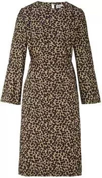 hessnatur Kleid Kniebedeckend Regular LENZING ECOVERO Satin helles moos