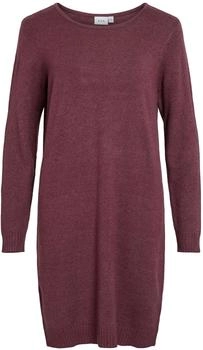 Vila Strickkleid VIRIL L S KNIT DRESS NOOS dark melange