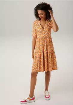 Aniston Sommerkleid grafischem Druck