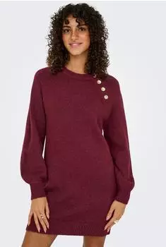 Only Kleid 'ONLEmma' weinrot