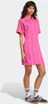 Adidas football inspired graphic kleid rosa