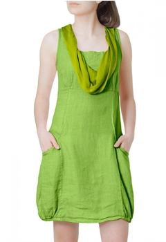 Caspar SKL002 leichtes Kleid aus Leinen Seide