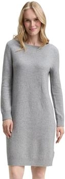 Tom Tailor Strickkleid U-Boot-Ausschnitt silver grey melange