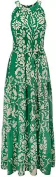 Aniston CASUAL Sommerkleid grün weiß