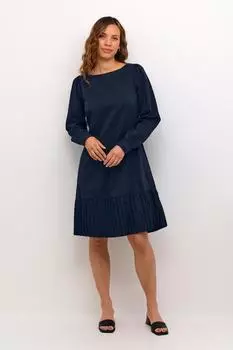 Culture jerseykleid cubeate blau iris