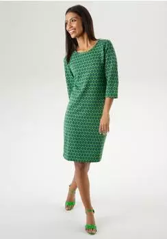 Aniston Jerseykleid Retromuster