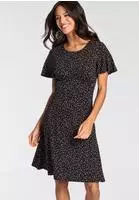 Laura Scott Jerseykleid kurzes Kleid, femininer Look, aus Single-Jerseystoff,...