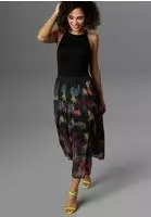Aniston SELECTED Sommerkleid im Materialmix - NEUE KOLLEKTION