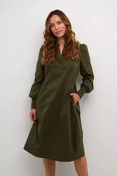 Culture Blusenkleid CUantoinett burnt olive