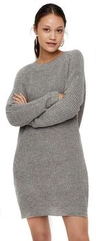 Noisy May Strickkleid 'NMSiesta' grau