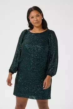 Kaffe Kleid 'Laila' dunkelgrün