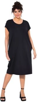 Ulla Popken Minikleid Jerseykleid Ziersteine schwarz
