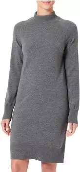 GANT Strickkleid 'SUPERFINE LAMBSWOOL KNIT' braun charcoal melange