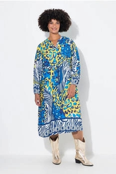 Angel of Style Midikleid Animalmix-Print Langarm