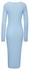 French Connection Strickkleid mit leicht ausgestellten Ärmeln, Loungewear blau-meliert