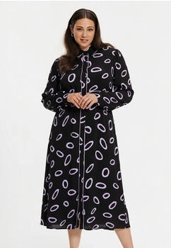 Yoek Kleid mit Druck (820521-0001-05052) schwarz