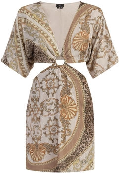 Faina Minikleid mit Cut-outs weiß