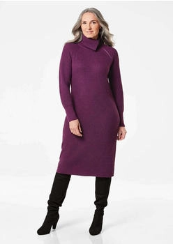 GOLDNER Strickkleid mit asymmetrischem Kragen