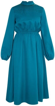 Usha Kleid mit Spitze und Volant grün