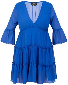 Faina Minikleid mit Rüschen royal/blau