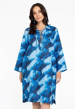 Yoek Kleid blaumeliert