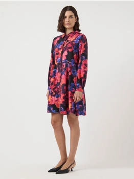 Y.A.S Yaskaya Kleid navy/gelb/altrosa/schwarz