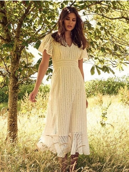 Apricot Kleid ecru