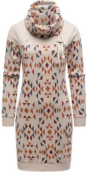 Ragwear Chlloe Aztec YOUMODO Sweatkleid mit Aztec-Muster ecru