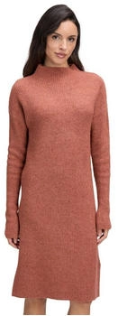 Cartoon Strickkleid mit Stehkragen terra cotta
