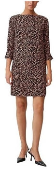 Comma Crêpe-Kleid mit Allover-Print (2136506) schwarz