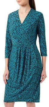 Comma Cr&ecirc;pe-Kleid mit Allover-Print (2138101) blau/gr&uuml;n